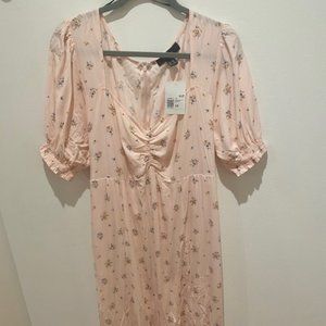 Plus Size Light Pink Midi Dress (3X)